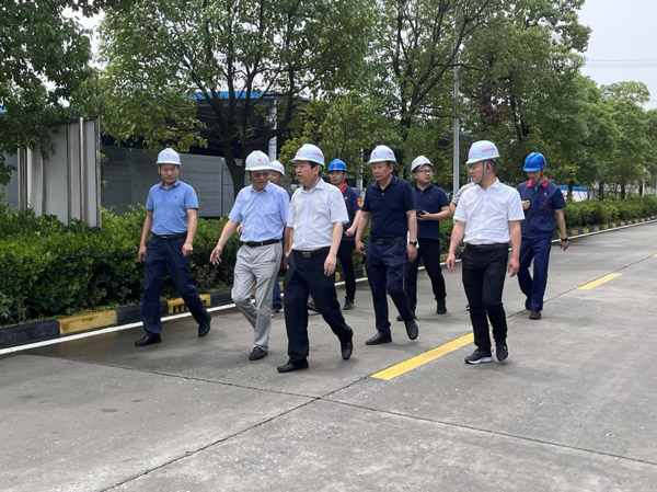 市副市长汪发进到建材公司调研