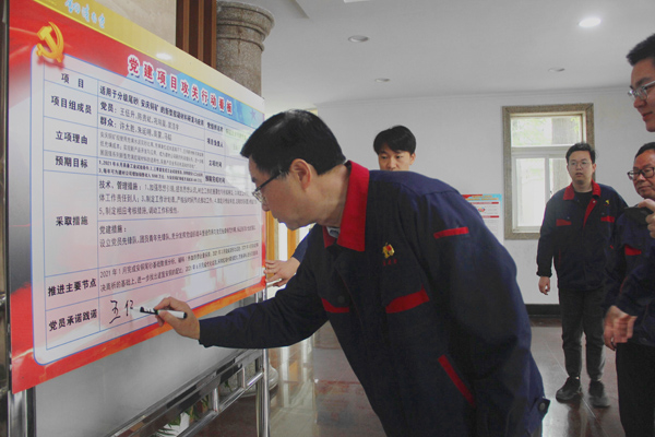 公司举行党建项目攻关行动承诺践诺仪式 公司举行党建项目攻关行动承诺践诺仪式