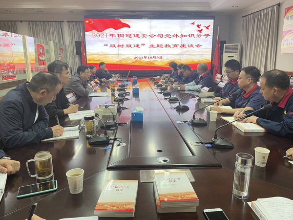 公司召开2021年度党外知识分子“双树双建”主题教育活动座谈会 公司召开2021年度党外知识分子“双树双建”主题教育活动座谈会