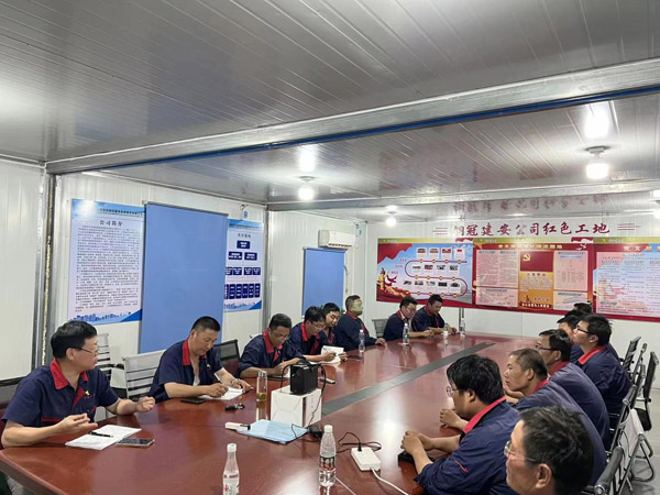 江西鑫科环保项目部召开“大干100天”动员会 江西鑫科环保项目部召开“大干100天”动员会