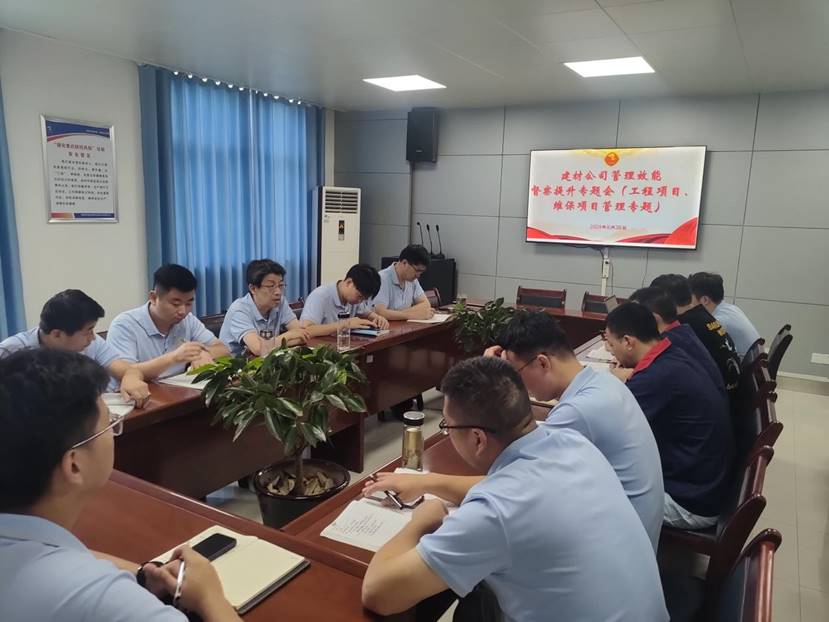 建材公司党支部召开管理效能督查提升专题会 建材公司党支部召开管理效能督查提升专题会