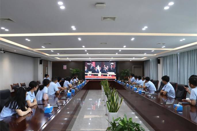 公司组织收看纪念中国人民抗日战争暨世界反法西斯战争胜利80周年大会 公司组织收看纪念中国人民抗日战争暨世界反法西斯战争胜利80周年大会